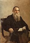Il'ya Repin Portrait of Leo Tolstoy painting
